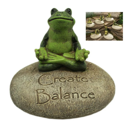 Yoga Frog Garden Rocks