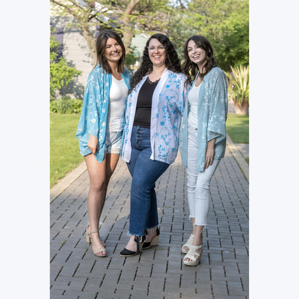 Embroidered Floral Kimono