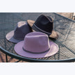 Heavy Felt Women's Fedora Hat with Braided Sparkle Band