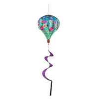 Wild Flowers Welcome Burlap Balloon Spinner