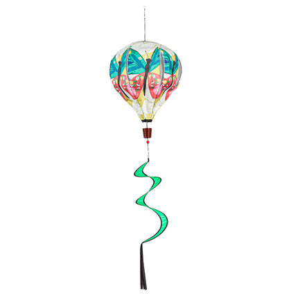 Folk Butterfly Burlap Balloon Spinner