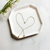 Gold Heart Y Necklace