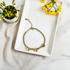 Gold heart bracelet