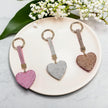 Bedazzled Heart Purse Charm or Key Ring