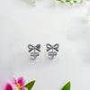 Heart and Bow Earring silver