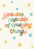 Stars and Amazing Things Graduation Card