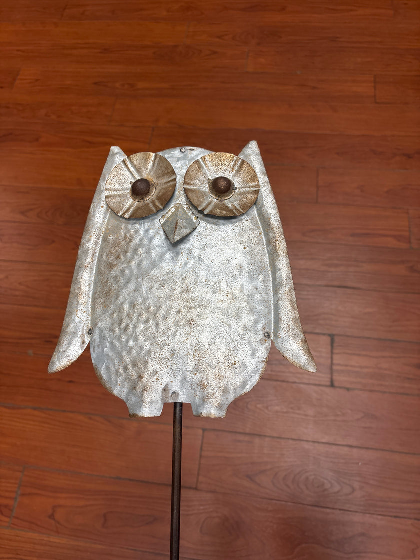 Owl Metal Garden Stake