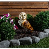 Metal Brown Barn Owl