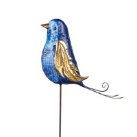 Metal Fancy Bird garden stake