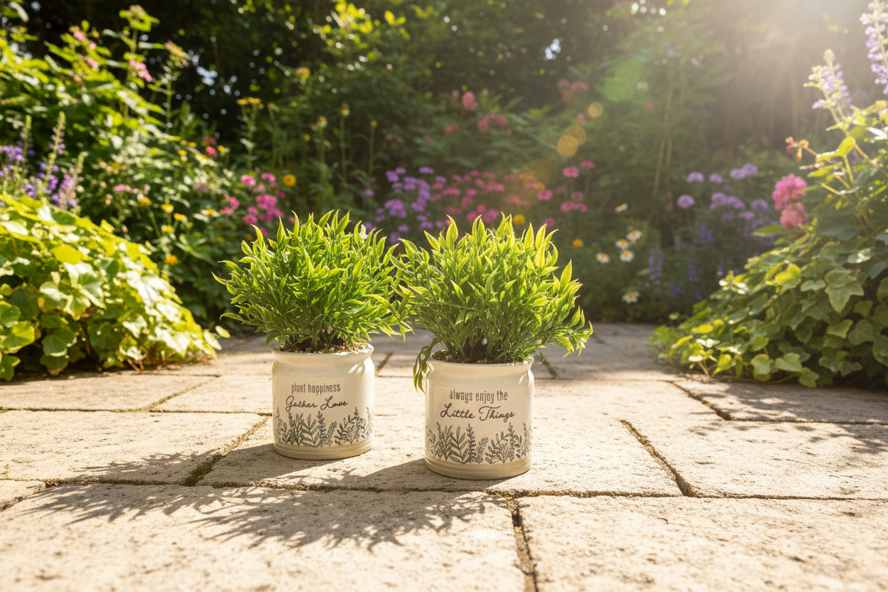 Ceramic Quiet Cottage Planter