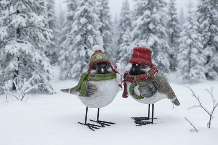 Christmas Bird Figurines