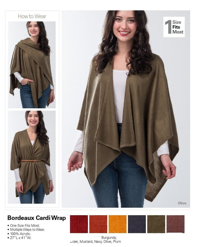 Bordeaux Fall Cardi Wrap
