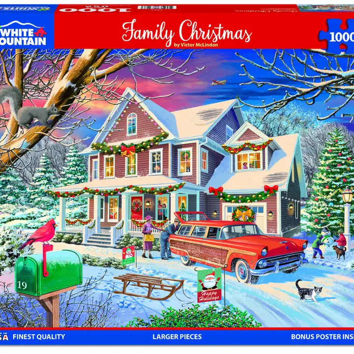 Family Christmas (large pc's) Puzzle 1000pc