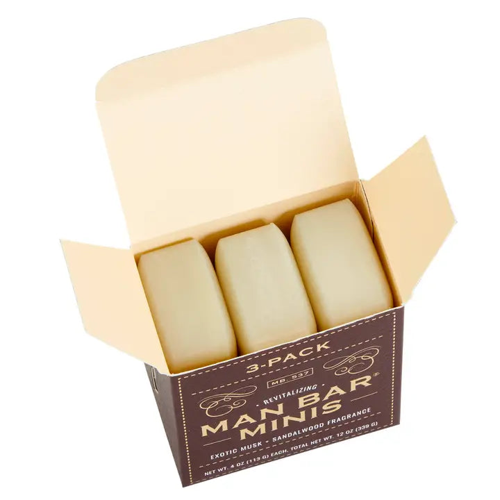 San Francisco Soap Co. Man Bar Mini's Exotic Musk and Sandalwood