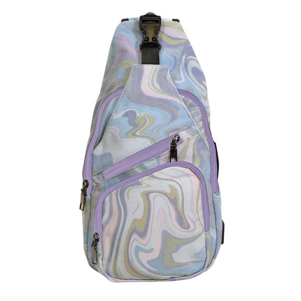 Anti Theft Daypack Vintage Blue Jewel