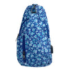 Antitheft Daypack Small Blue Botanical