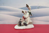 Christmas duck figurine