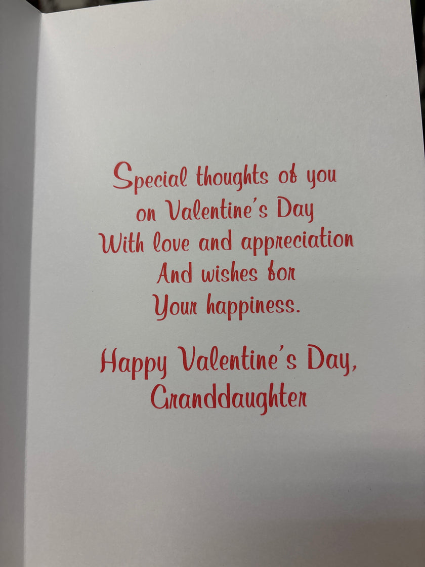 Valentine's card for Granddaughter