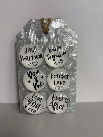 Wedding refrigerator magnets