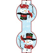 Snowman Mailbox Saddle with Magnetic Mailbox Door Decor Set