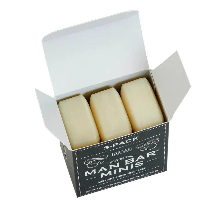 San Francisco Soap Co Man Bar Minis Midnight Amber Fragrance.