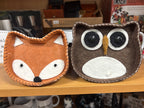 Felt Fox or Owl Trinket Dish
