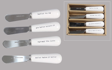 Ceramic Butter Knives-Set of 4
