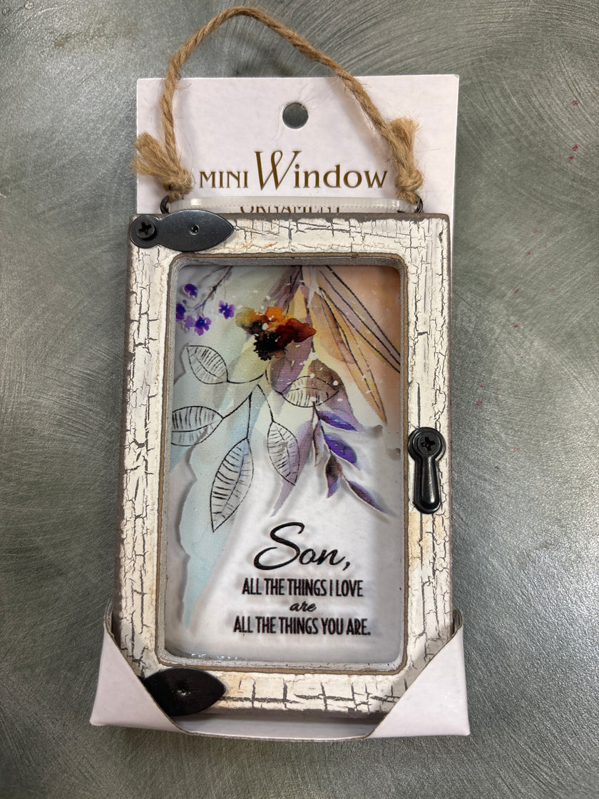 Love Blooms Mini Window Ornament