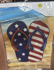 Patriotic Flip Flop Garden Flag