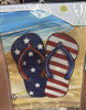 Patriotic Flip Flop Garden Flag