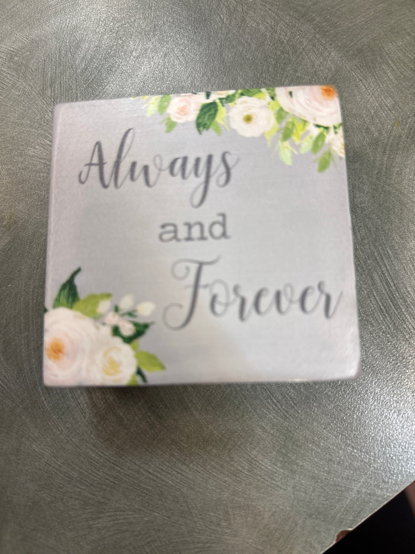 Love note wooden blocks