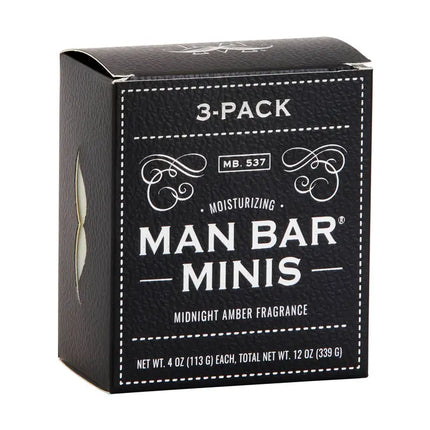 San Francisco Soap Co Man Bar Minis Midnight Amber Fragrance.
