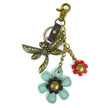 Chala Metal and Vegan Lether Dragonfly Key Chain