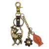 Chala Metal and Vegan Leather Cat Key Chain