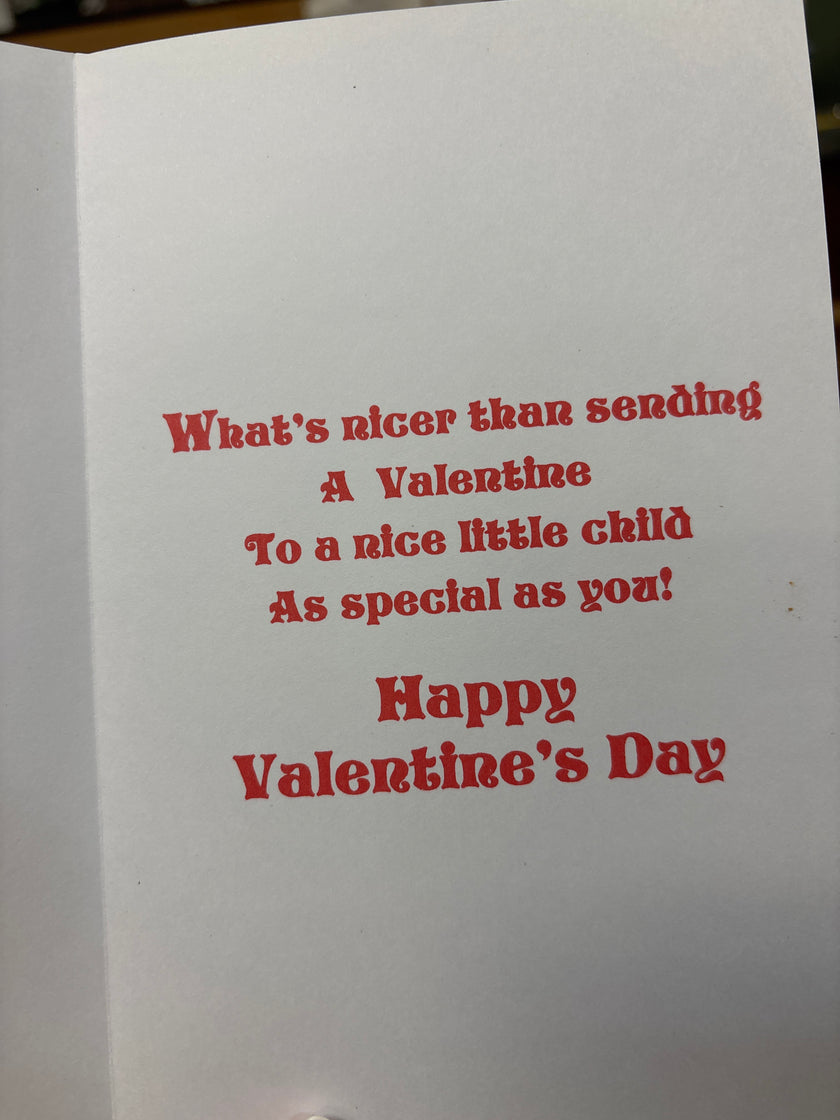 Valentine's card for Child