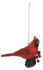 Bird on Pinecone Ornament