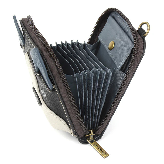 Chala Vegan Leather Boston Terrier wallet wristlet