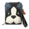 Chala Vegan Leather Boston Terrier wallet wristlet