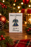 Christmas Bejeweled Lapel Pin