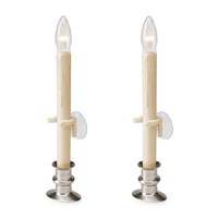 Suction Cup Window Candle with Timer and Outward Facing Bulb