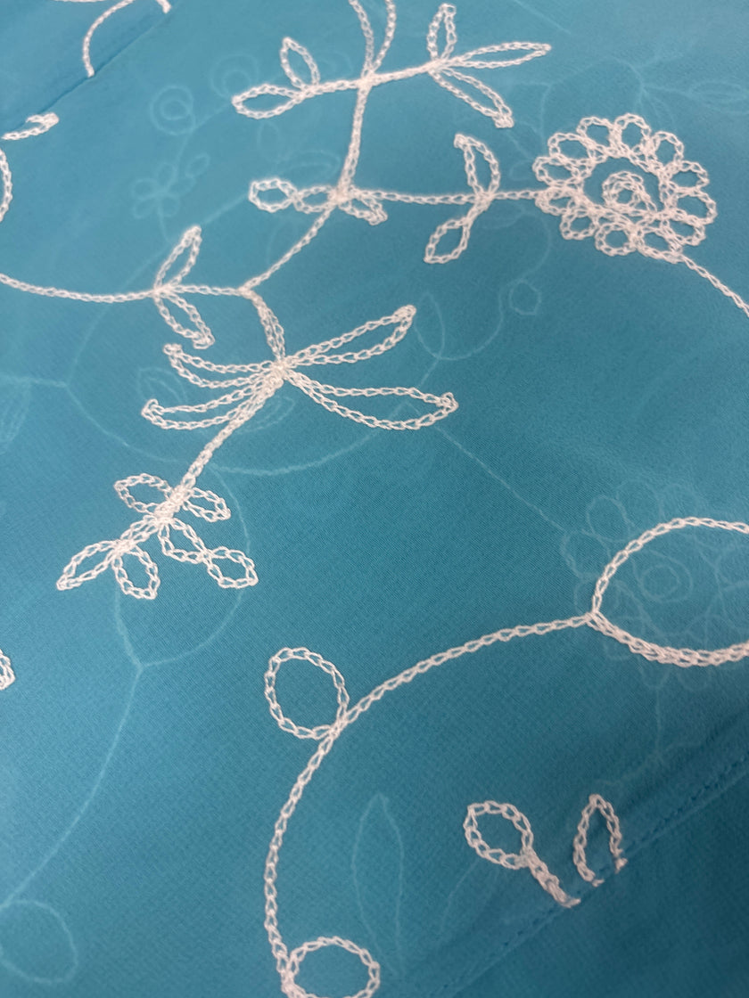 Embroidered Floral Kimono