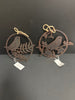 Round Bird hanging yard decorations
