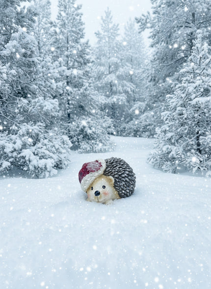 Christmas Hedgehog figurine