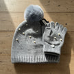Bejeweled Knit Hat and Glove Set
