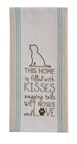 This Home is filled with Kisses Embroidered Dish Towel