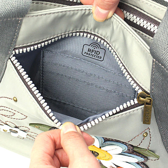 Chala Nylon/Vegan Leather Daisy Bag