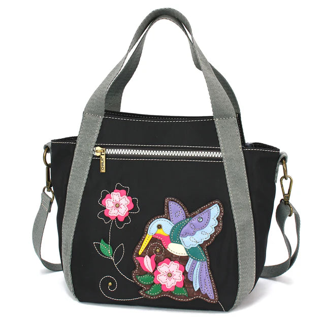 Chala Nylon/vegan leather Hummingbird bag