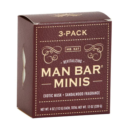 San Francisco Soap Co. Man Bar Mini's Exotic Musk and Sandalwood