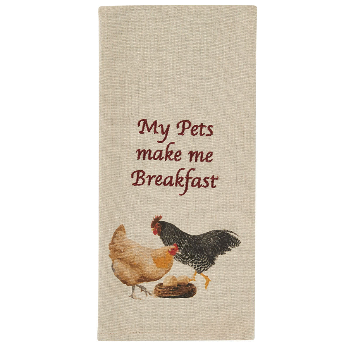 My Pets Make Me Breakfast Dish Towel