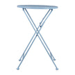Light Blue Metal Accent Table